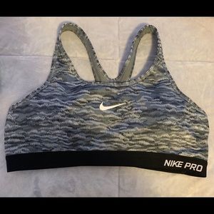 Gray and White Nike Sports Bra Size XL